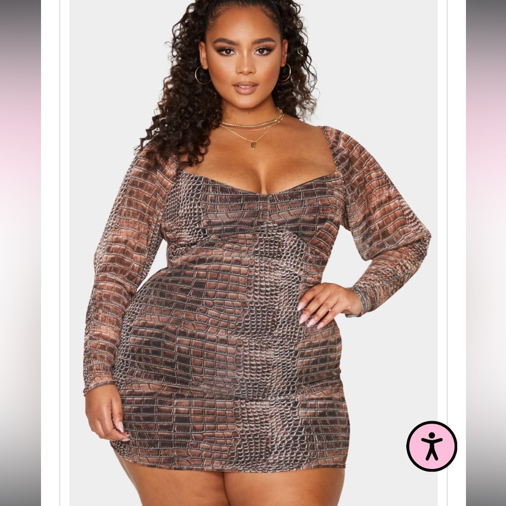 Pretty little thing mini dress size 3x